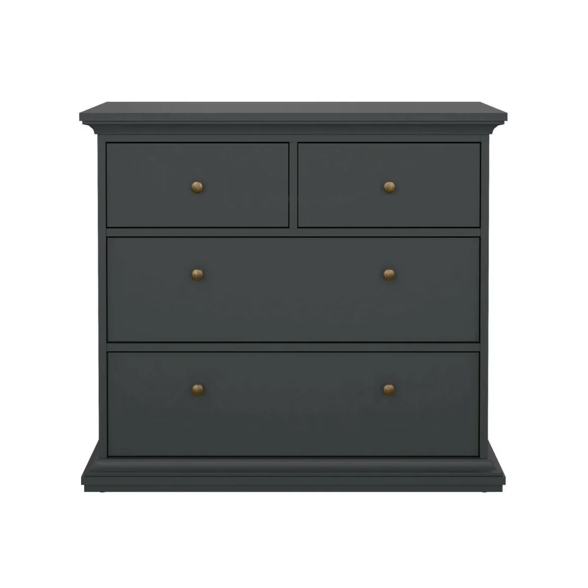 Cassettiera 4 cassetti grigia 96x86h cm - Arika