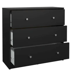 Cassettiera 3 cassetti nera 72x68h cm - Alert