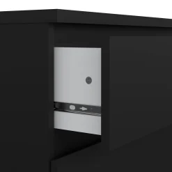 Cassettiera 3 cassetti nera 77x70h cm - Artic