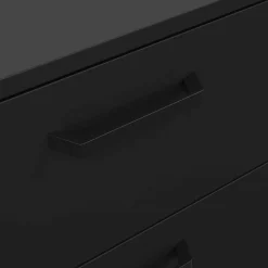 Cassettiere > Dmora Cassettiera 4 cassetti nera 98x95h cm - Puglia Nero