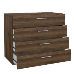 Cassettiera 4 cassetti noce 80x68h cm - Arwen