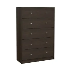 Cassettiera 5 cassetti noce 72x108h cm - Contessa