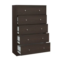 Cassettiera 5 cassetti noce 72x108h cm - Contessa