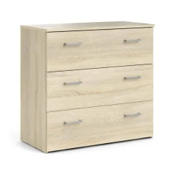 Cassettiera 3 cassetti quercia 74x69h cm - Adal