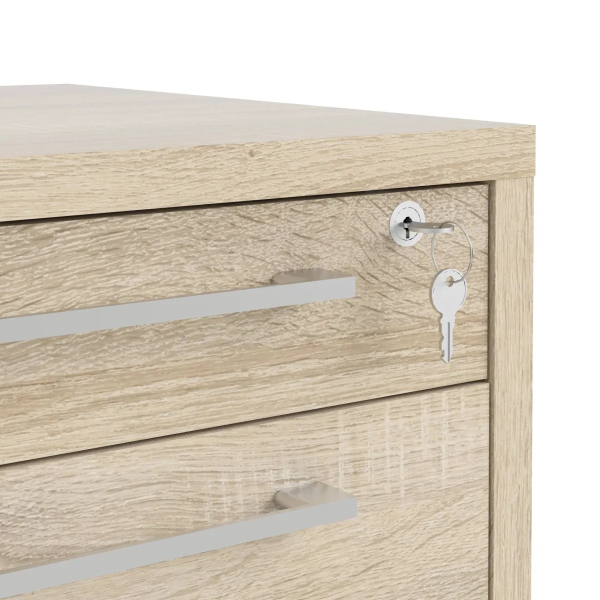 Cassettiere > Dmora Cassettiera 4 cassetti quercia 49x68h cm - Ariosto Marrone Quercia