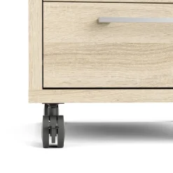 Cassettiere > Dmora Cassettiera 4 cassetti quercia 49x68h cm - Ariosto Marrone Quercia