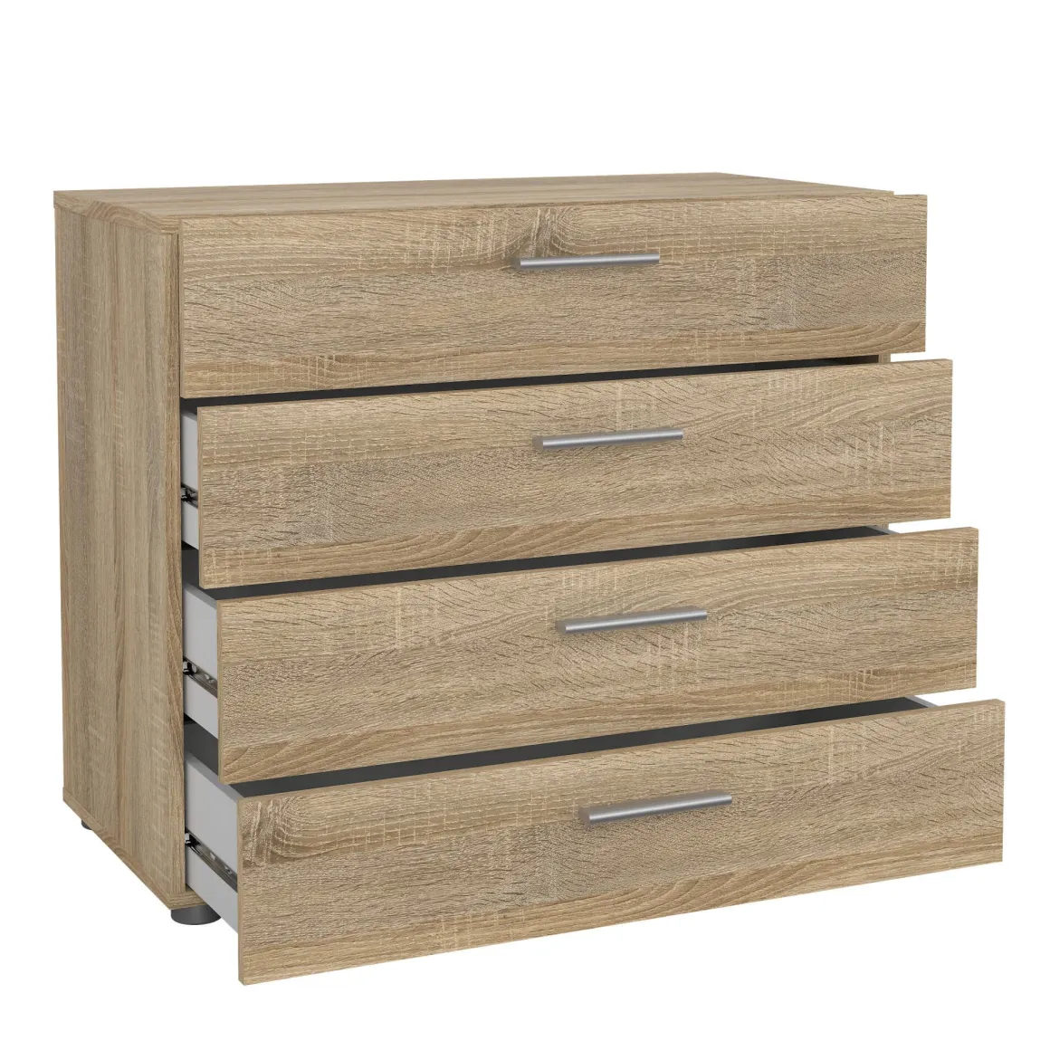 Cassettiera 4 cassetti quercia 80x68h cm - Arwen