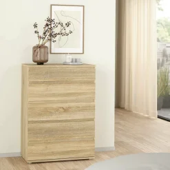 Cassettiera 5 cassetti quercia 76x106h cm - Arriba