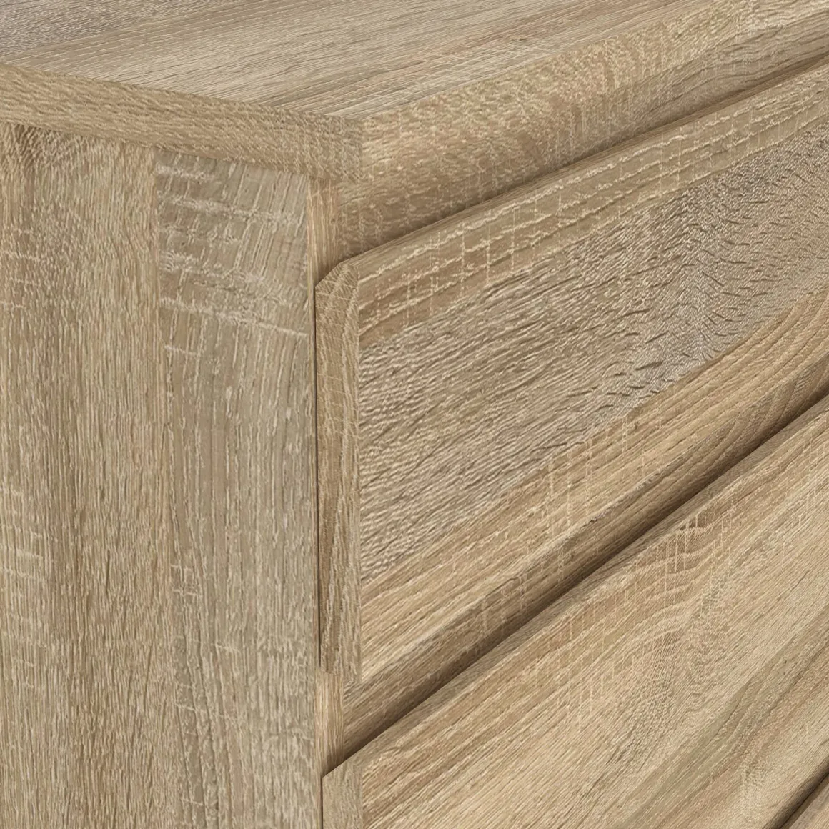 Cassettiera 5 cassetti quercia 76x106h cm - Arriba
