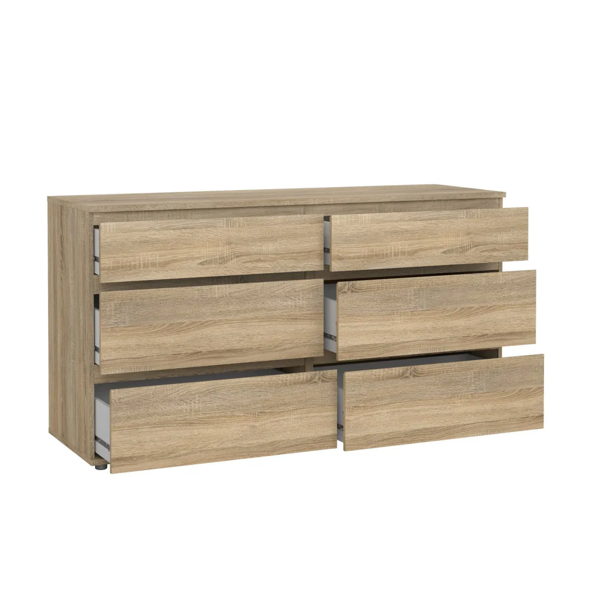 Cassettiere > Dmora Cassettiera 6 cassetti quercia 153x83h cm - Albacore Marrone Quercia
