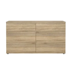 Cassettiere > Dmora Cassettiera 6 cassetti quercia 153x83h cm - Albacore Marrone Quercia