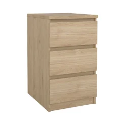 Cassettiera 3 cassetti rovere 50x70h cm - Accudino