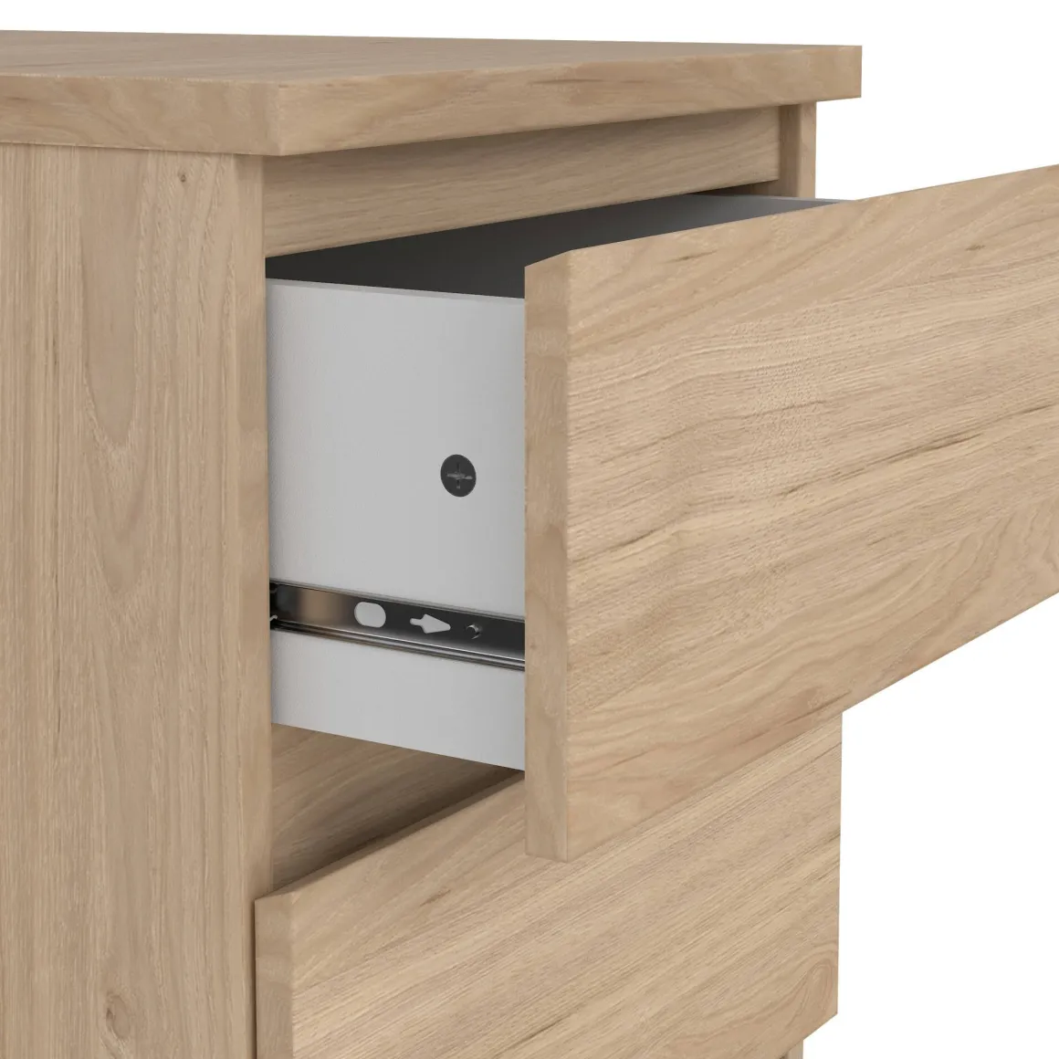 Cassettiera 3 cassetti rovere 50x70h cm - Accudino