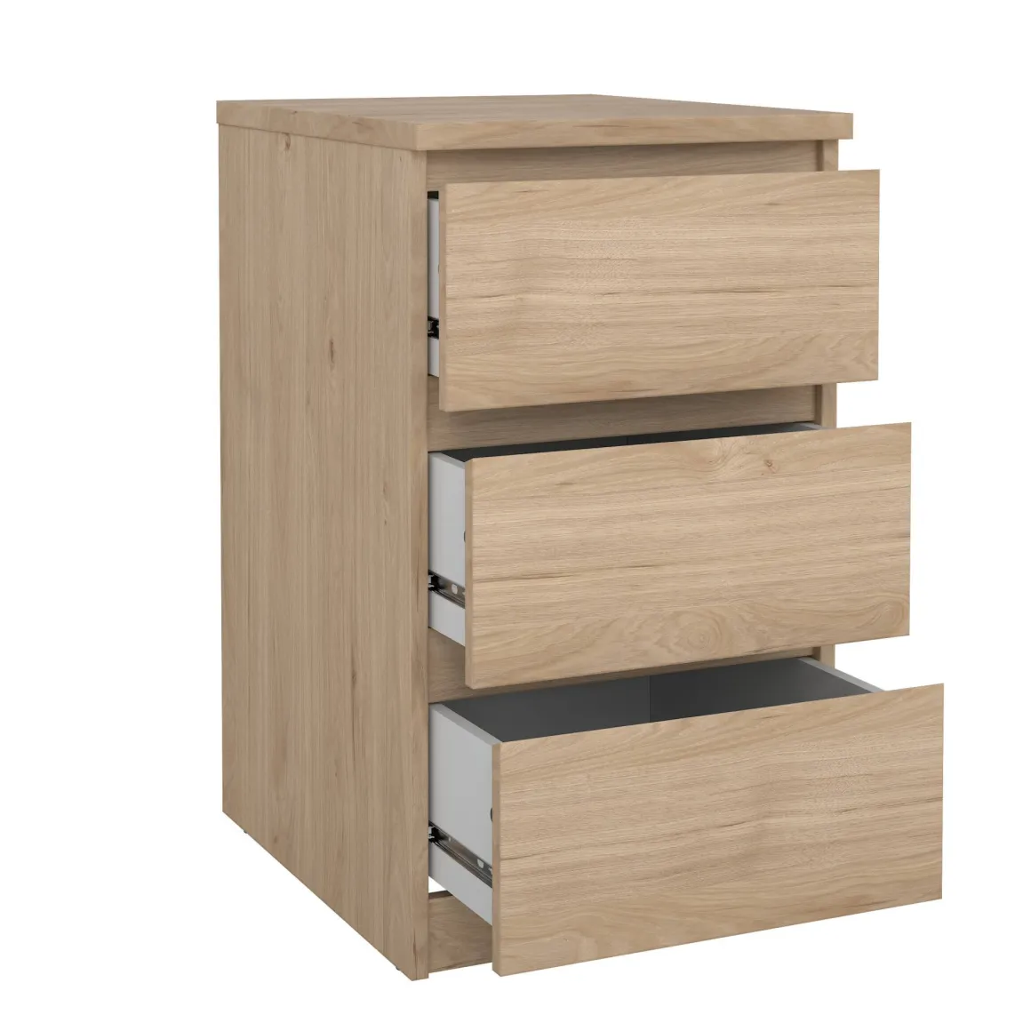 Cassettiera 3 cassetti rovere 50x70h cm - Accudino