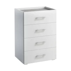 Cassettiera con maniglie bianca 60x87h cm - Solano