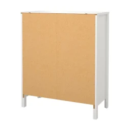 Cassettiera con maniglie bianca 82x98h cm - Nicholas