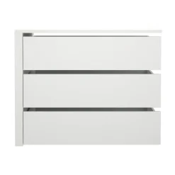 Cassettiere > Dmora Cassettiera con maniglie bianca 87x69h cm - Boulogne Bianco