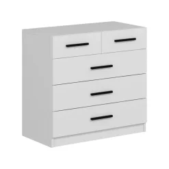 Cassettiera con maniglie bianca 90x47h cm - Hilary