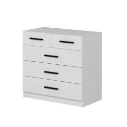 Cassettiera con maniglie bianca 90x47h cm - Hilary