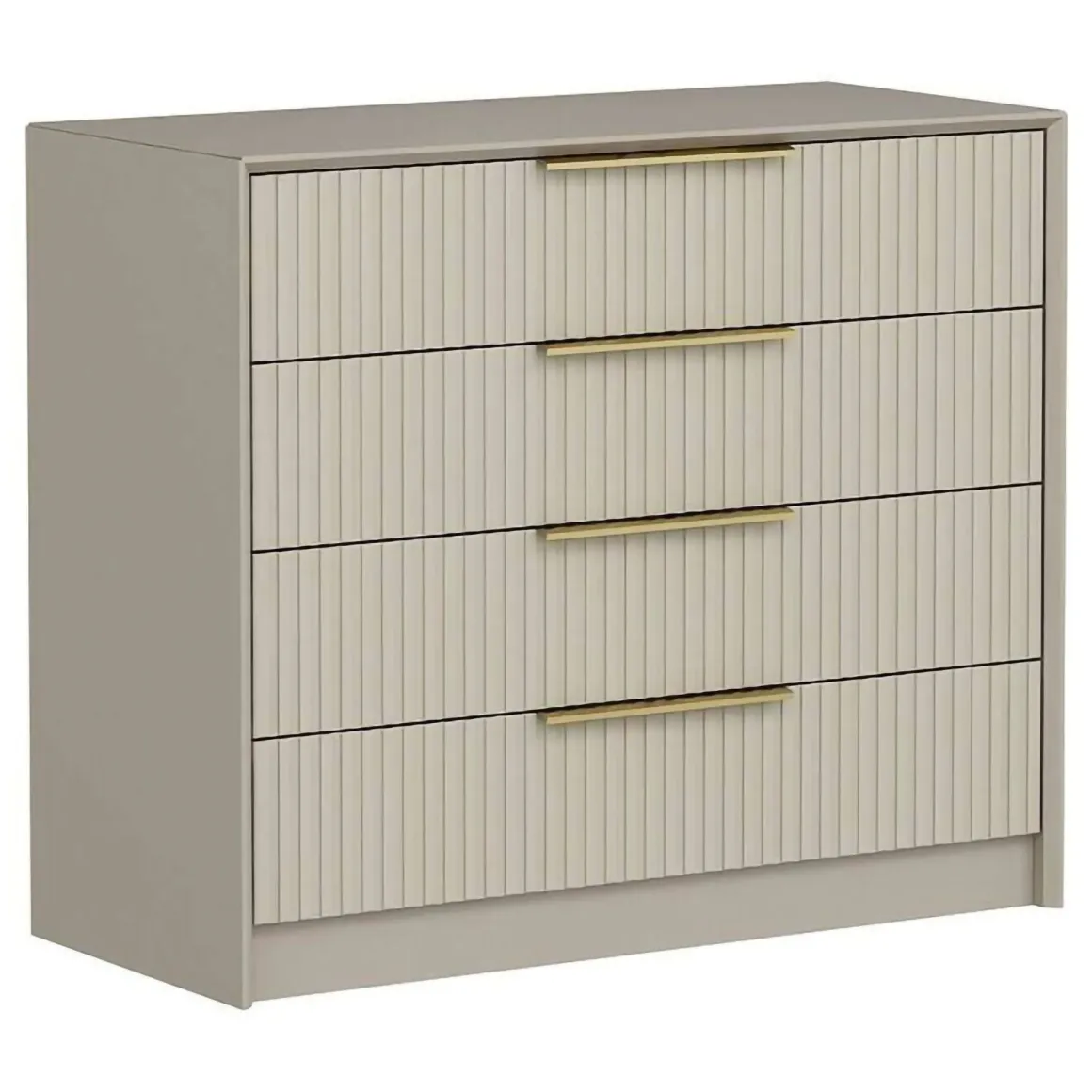 Cassettiere > Dmora Cassettiera con maniglie cemento 72x77h cm - Fanoos Grigio Cemento