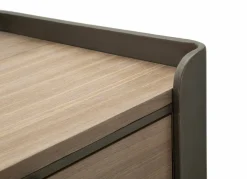 Cassettiera con maniglie grigia e marrone 120x79h cm - Kasten
