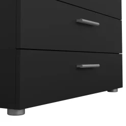 Cassettiere > Dmora Cassettiera con maniglie nera 80x68h cm - Arwen Nero
