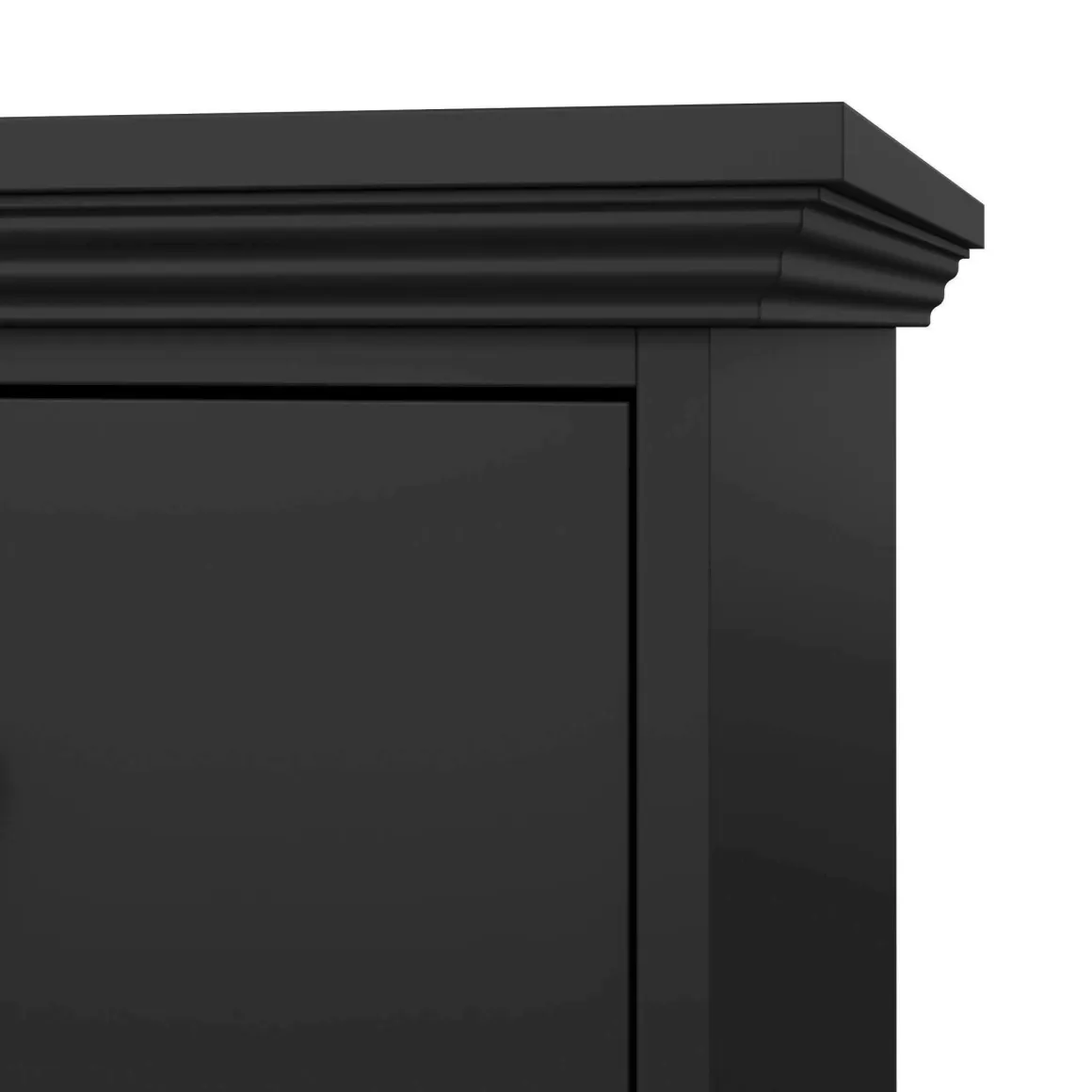 Cassettiera con maniglie nera 86x88h cm - Domeng