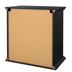 Cassettiera con maniglie nera 86x88h cm - Domeng