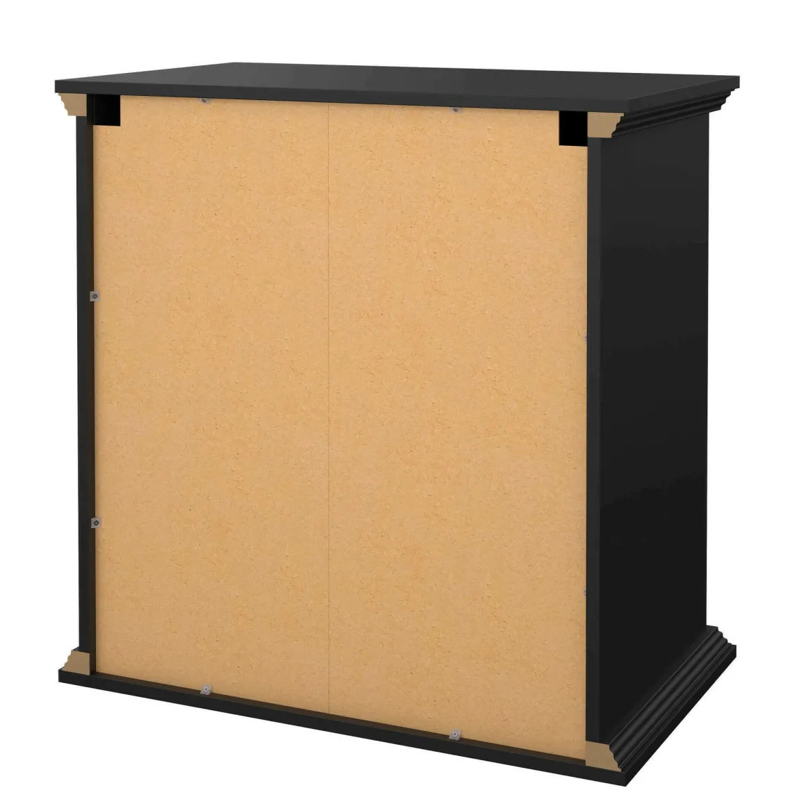 Cassettiera con maniglie nera 86x88h cm - Domeng