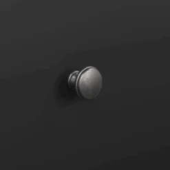 Cassettiera con maniglie nera 86x88h cm - Domeng