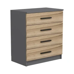Cassettiere > Dmora Cassettiera con maniglie noce 70x42h cm - Kalmaegi Marrone Noce