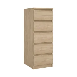 Cassettiere > Dmora Cassettiera con maniglie rovere 50x111h cm - Achaldi Marrone Rovere