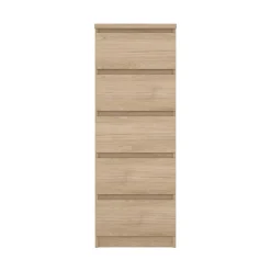 Cassettiere > Dmora Cassettiera con maniglie rovere 50x111h cm - Achaldi Marrone Rovere