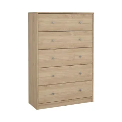 Cassettiere > Dmora Cassettiera con maniglie rovere 80x68h cm - Arwen Marrone Rovere