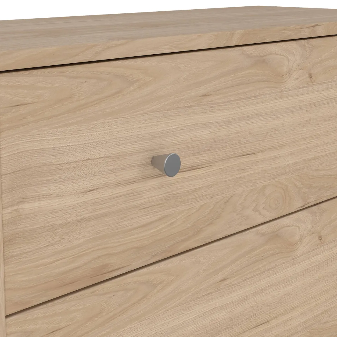 Cassettiere > Dmora Cassettiera con maniglie rovere 80x68h cm - Arwen Marrone Rovere