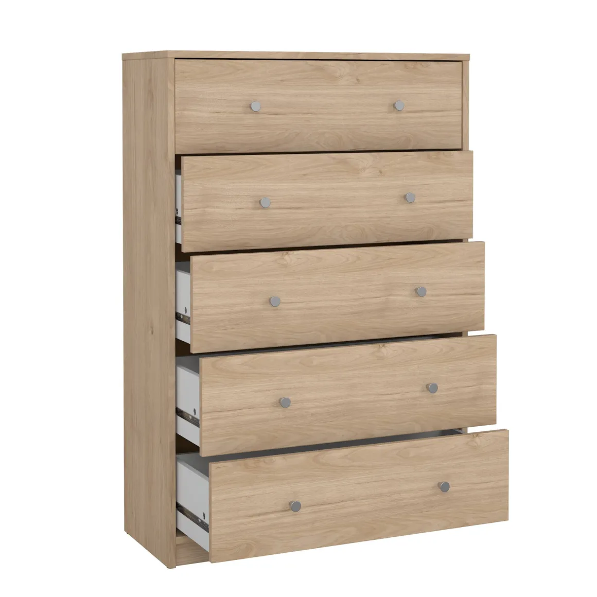 Cassettiere > Dmora Cassettiera con maniglie rovere 80x68h cm - Arwen Marrone Rovere