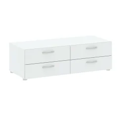 Cassettiere > Dmora Cassettiera economica bianca 110x35h cm - Gignod Bianco