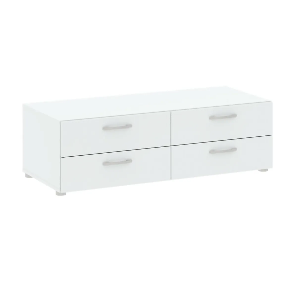 Cassettiere > Dmora Cassettiera economica bianca 110x35h cm - Gignod Bianco