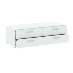 Cassettiere > Dmora Cassettiera economica bianca 110x35h cm - Gignod Bianco