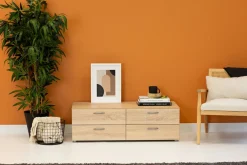 Cassettiera economica rovere 110x35h cm - Gignod