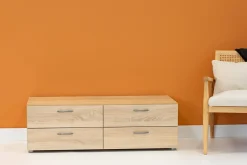 Cassettiera economica rovere 110x35h cm - Gignod