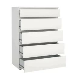 Cassettiere > Dmora Cassettiera elegante bianca 76x106h cm - Arriba Bianco