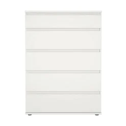 Cassettiere > Dmora Cassettiera elegante bianca 76x106h cm - Arriba Bianco
