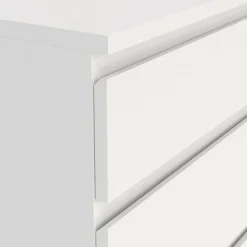 Cassettiere > Dmora Cassettiera elegante bianca 76x106h cm - Arriba Bianco