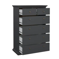 Cassettiere > Dmora Cassettiera grande grigia 96x139h cm - Gaetana Grigio