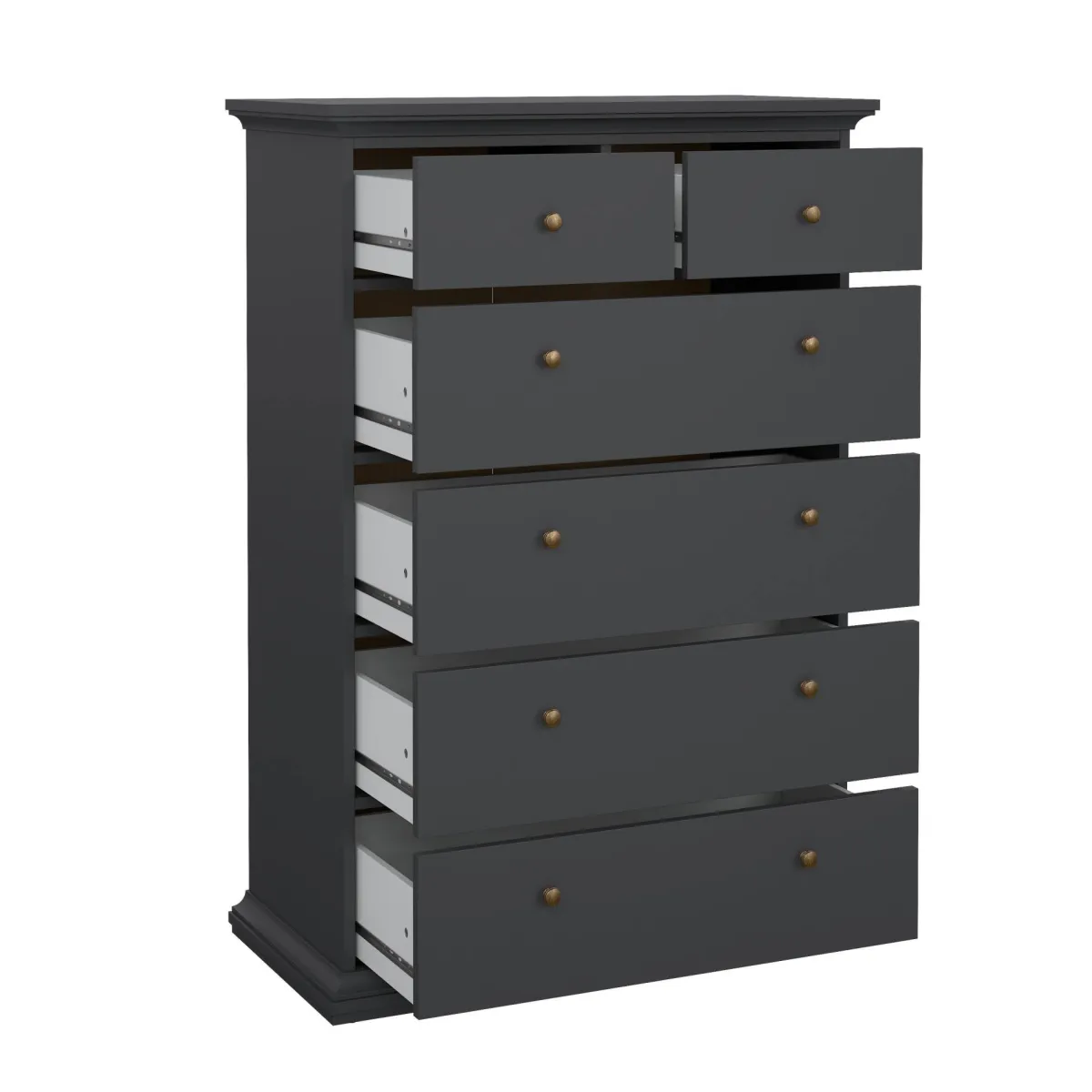 Cassettiere > Dmora Cassettiera grande grigia 96x139h cm - Gaetana Grigio