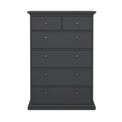 Cassettiere > Dmora Cassettiera grande grigia 96x139h cm - Gaetana Grigio
