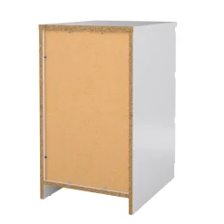 Cassettiere > Dmora Cassettiera in legno bianca lucida 50x70h cm - Accudino Bianco Lucido