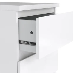 Cassettiere > Dmora Cassettiera in legno bianca lucida 50x70h cm - Accudino Bianco Lucido