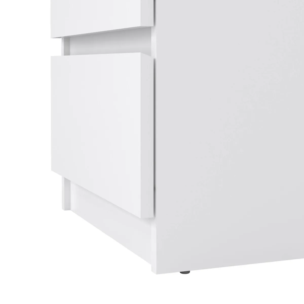 Cassettiere > Dmora Cassettiera in legno bianca lucida 50x70h cm - Accudino Bianco Lucido